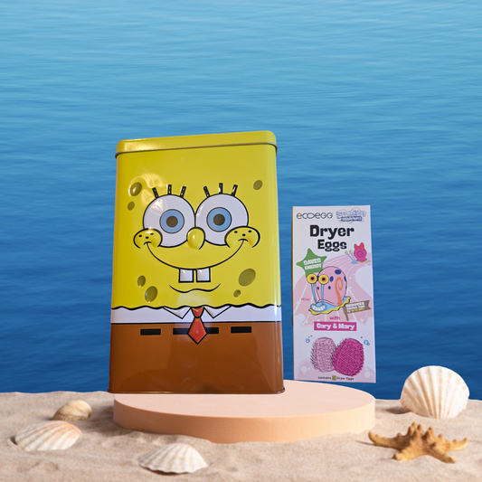 Spongebob Square Pants dryer eggs and tin